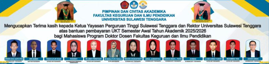 Dekan FKIP Unsultra Genjot Studi S3 Dosen, Targetkan Seluruh Dosen Bergelar Doktor